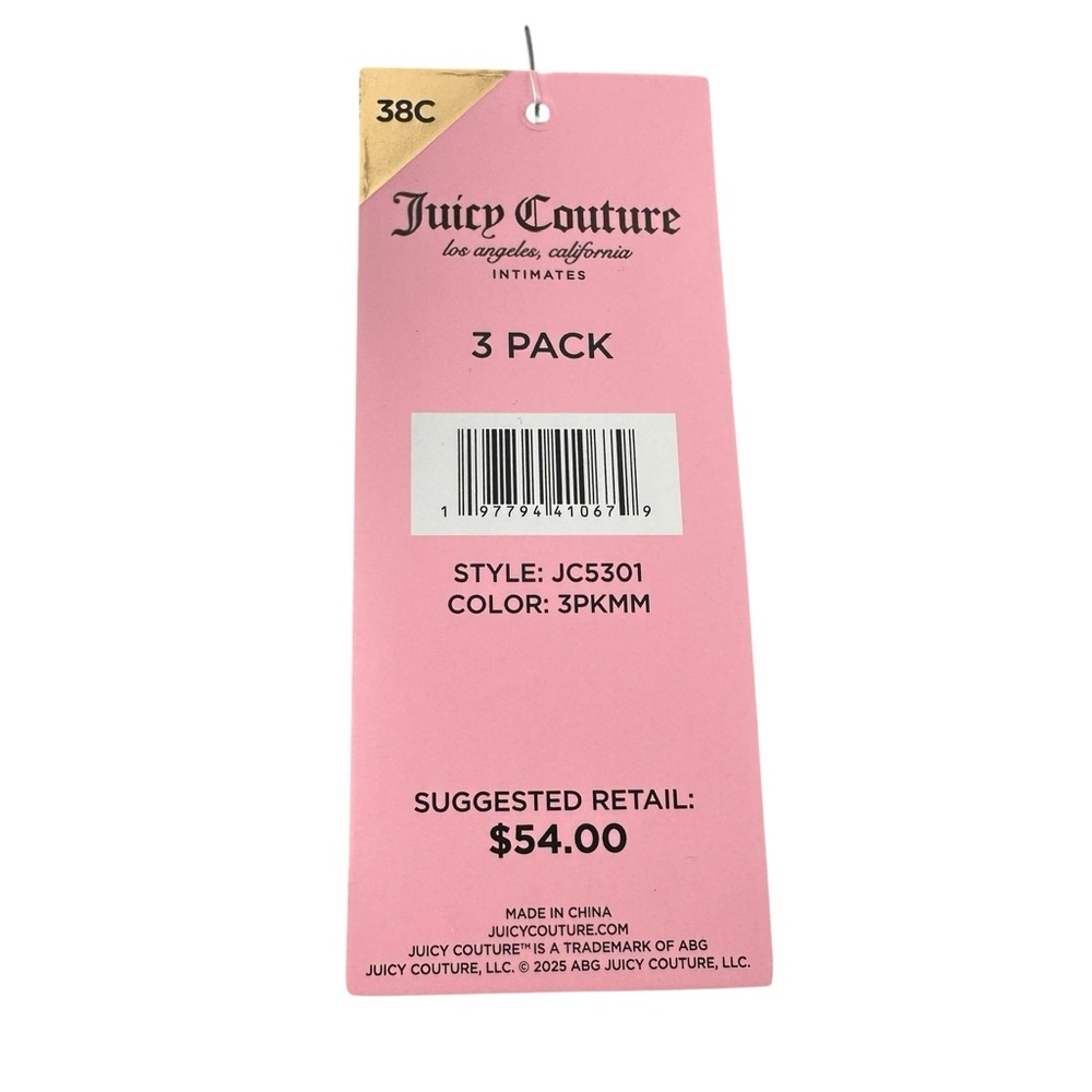 NWT Juicy Couture Sexy Push Up 3 Bra Set Valentine’s Day Coquette Feminine 38C - Picture 5 of 9